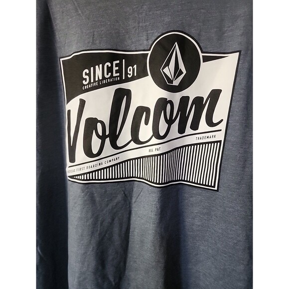 VOLCOM Stone Skate Surf Snow Logo Tee Shirt Men Large New Excellent B15 Beach - Picture 1 of 4